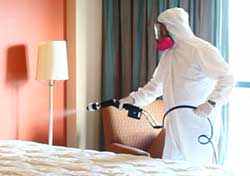 electrostatic spraying for odors